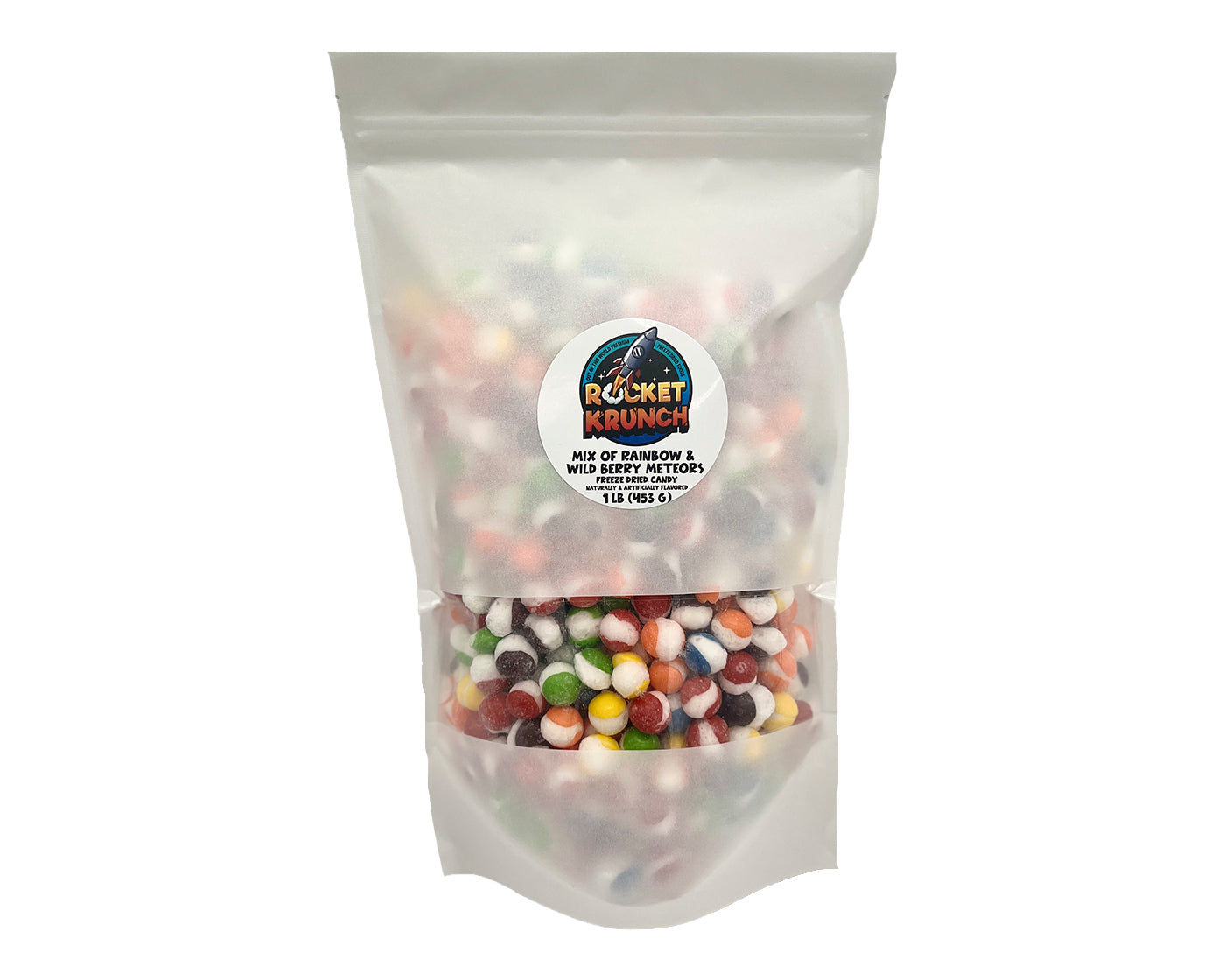 Rainbow and Wild Berry Meteors Freeze Dried Candy