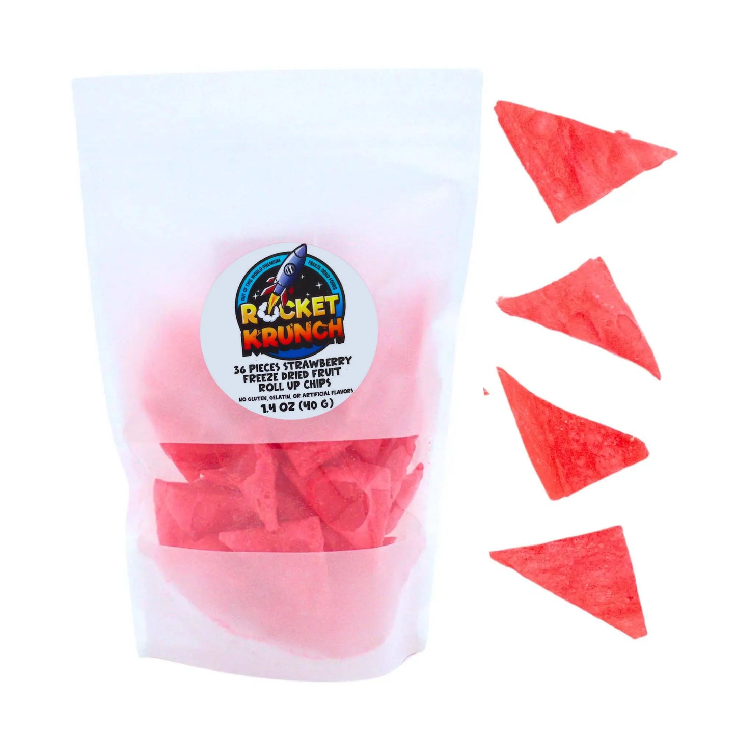 Strawberry Fruit Roll-Up Freeze-Dried Chip