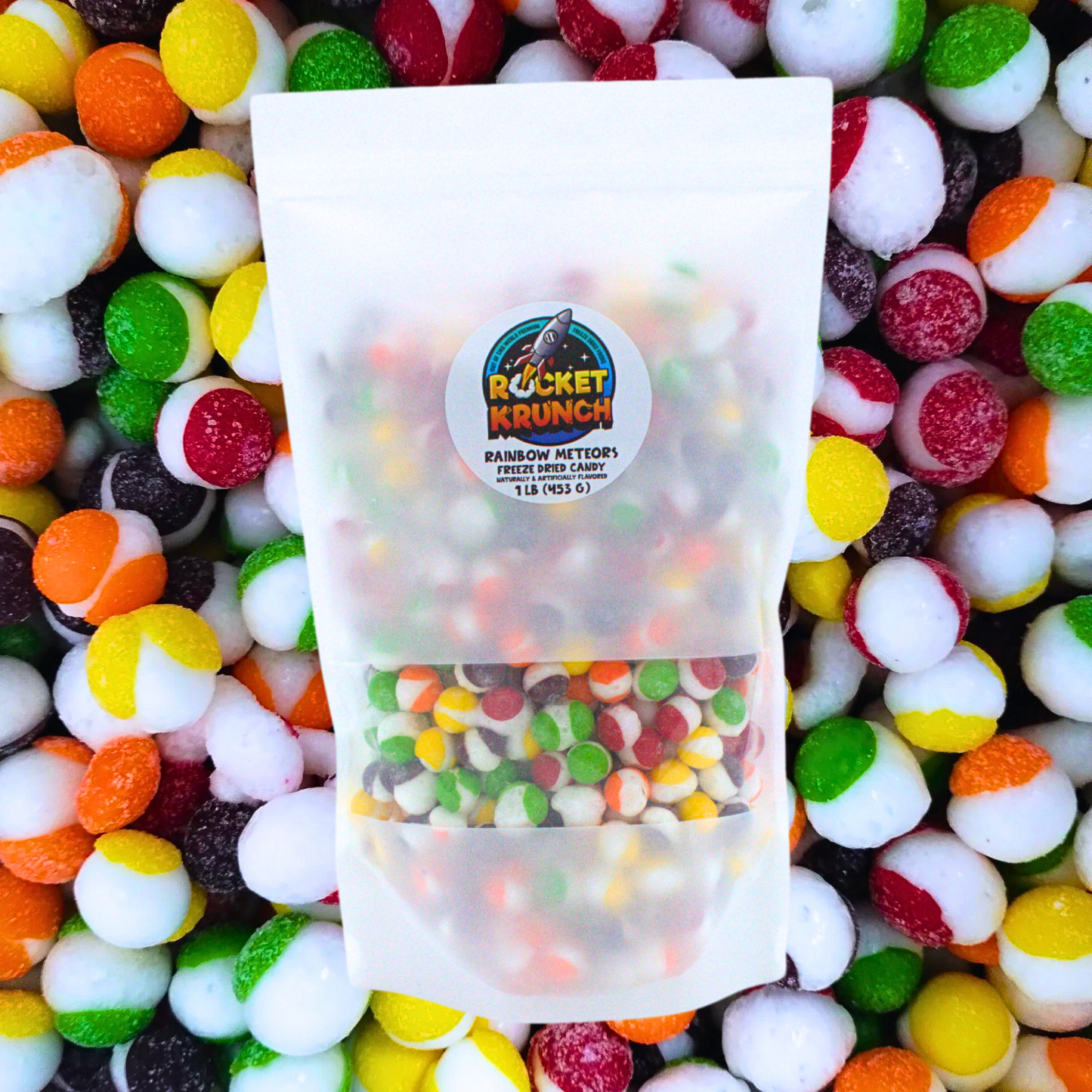 Rainbow Meteors Freeze-Dried Candy