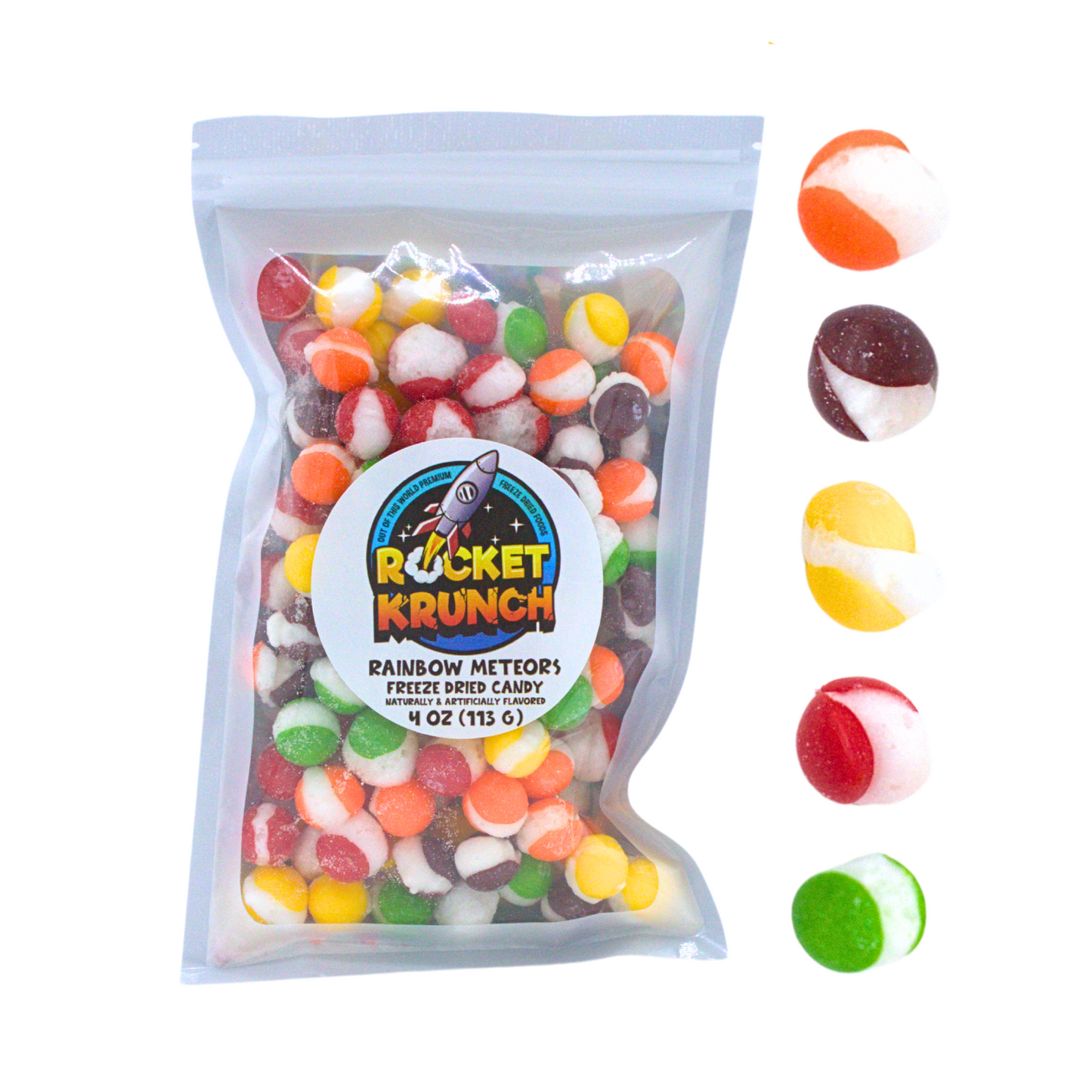 Rainbow Meteors Freeze-Dried Candy