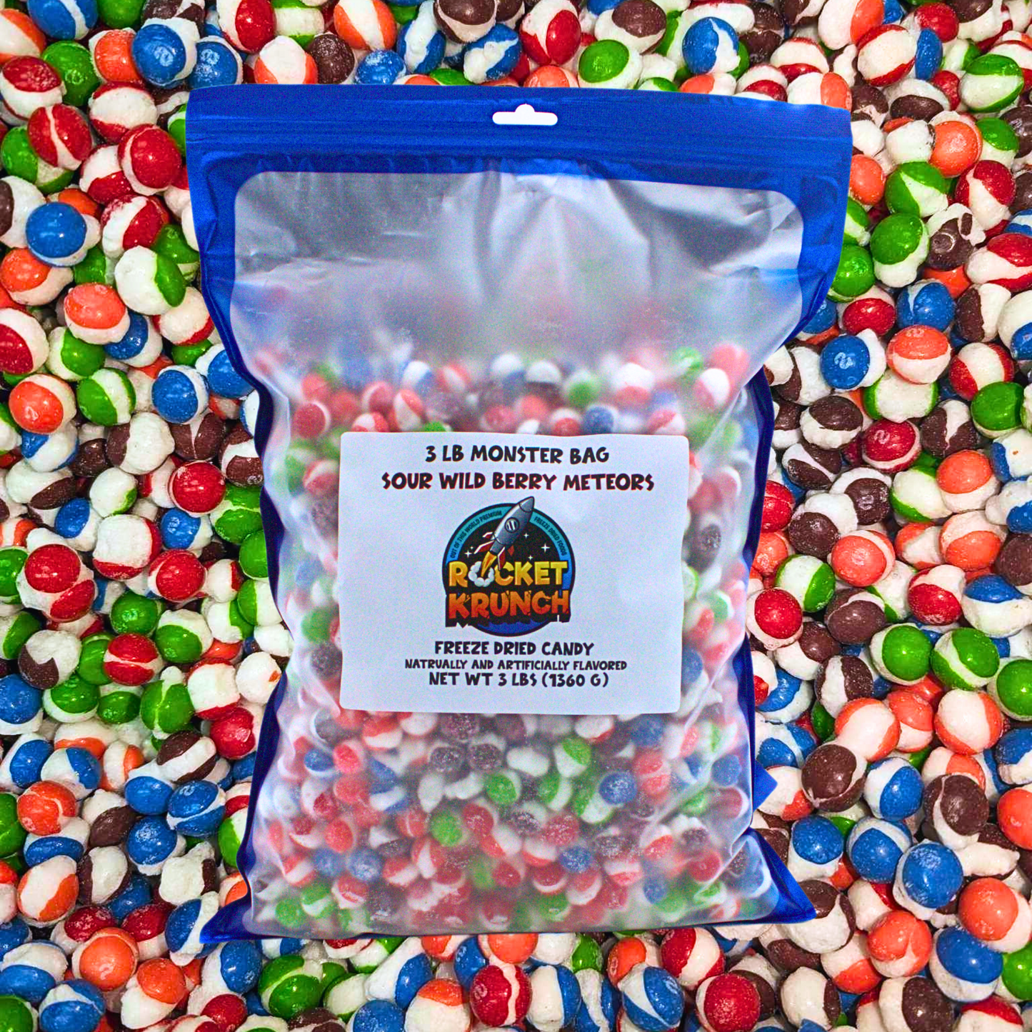 Sour Wild Berry Meteors Freeze-Dried Candy