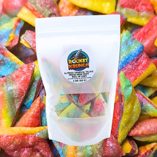 Tasty Tropical Tie-Dye Fruit Roll Up Chips
